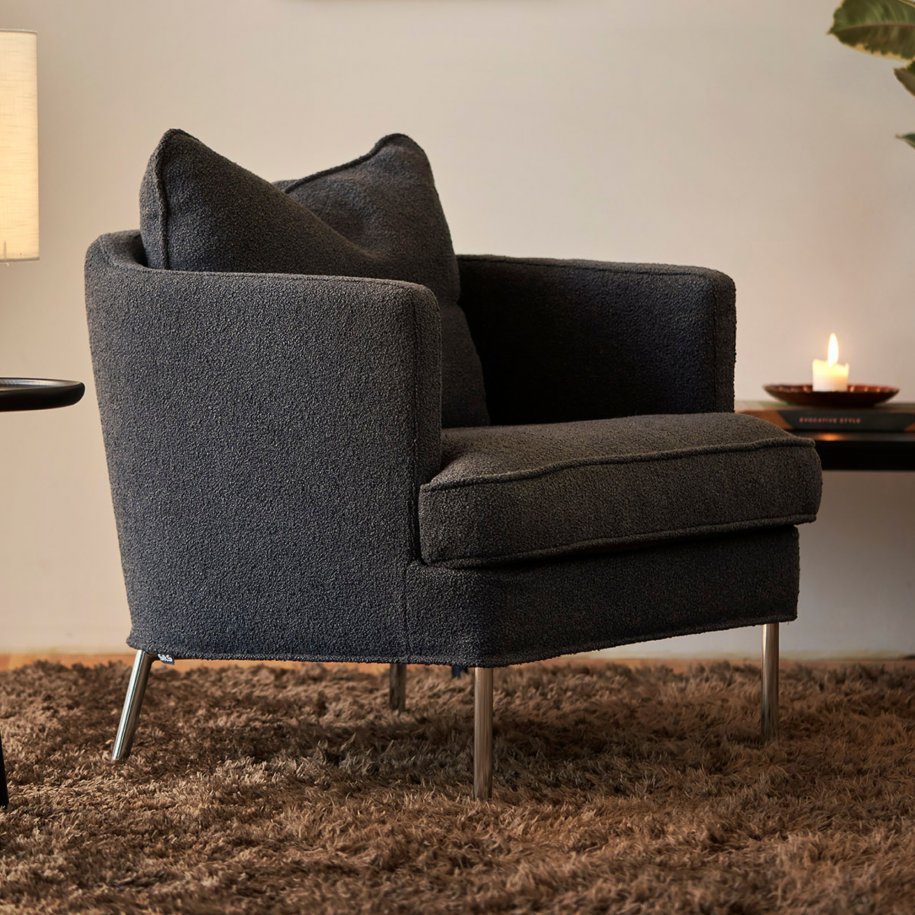 SITS Julia Armchair willow dark grey