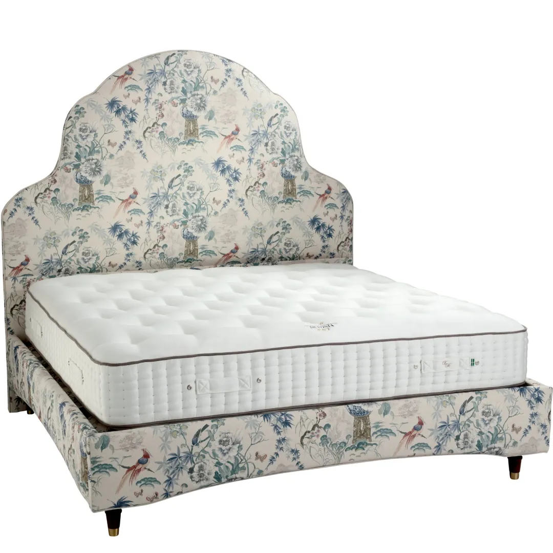 Queen Ann bed frame with mattress cut out