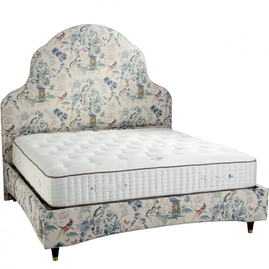 Queen Ann bed frame with mattress cut out