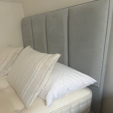 Hypnos 150cm x 200cm (King Size) Hypnos Cotton Origins 8 Divan Set with a Francesca Headboard CLEARANCE
