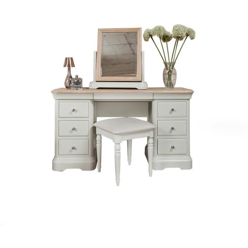 Lyon Painted Oak Dressing Table with optional Mirror & Stool