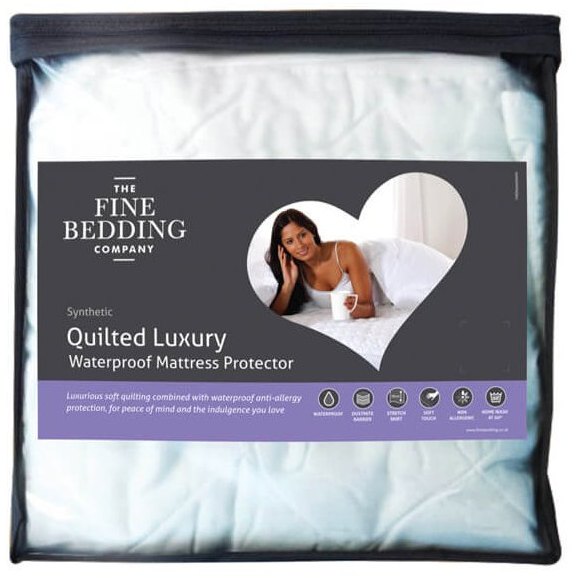 Quilted Luxury Waterproof Mattress Protector by The Fine Bedding Company
