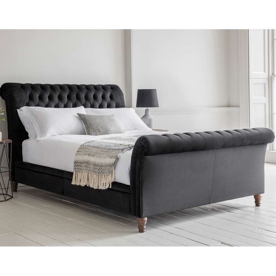 Rapture Upholstered Bed Frame High Foot, Raven Adjustable Bed Frame King Size Mattress Protector
