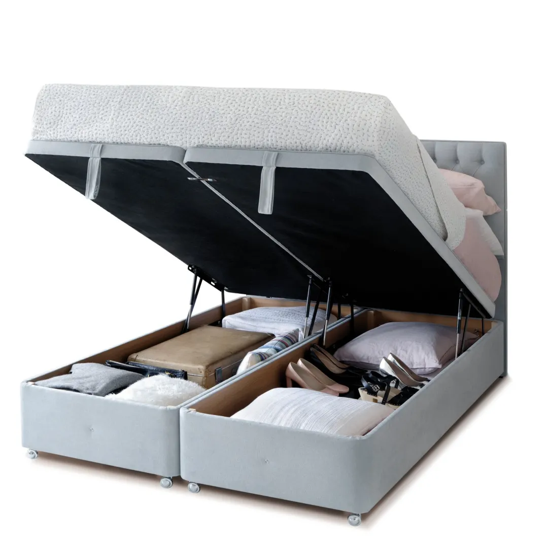 Super Storage Ottoman Divan Base Open