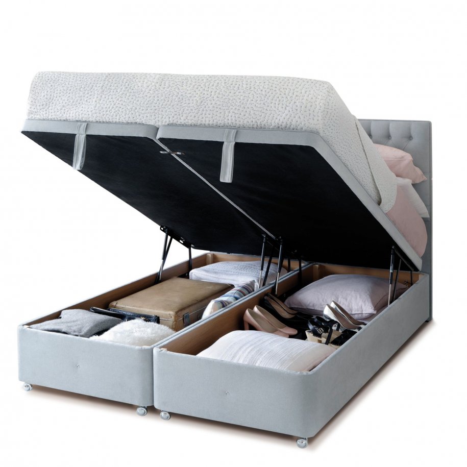 Super Storage Ottoman Divan Base Open