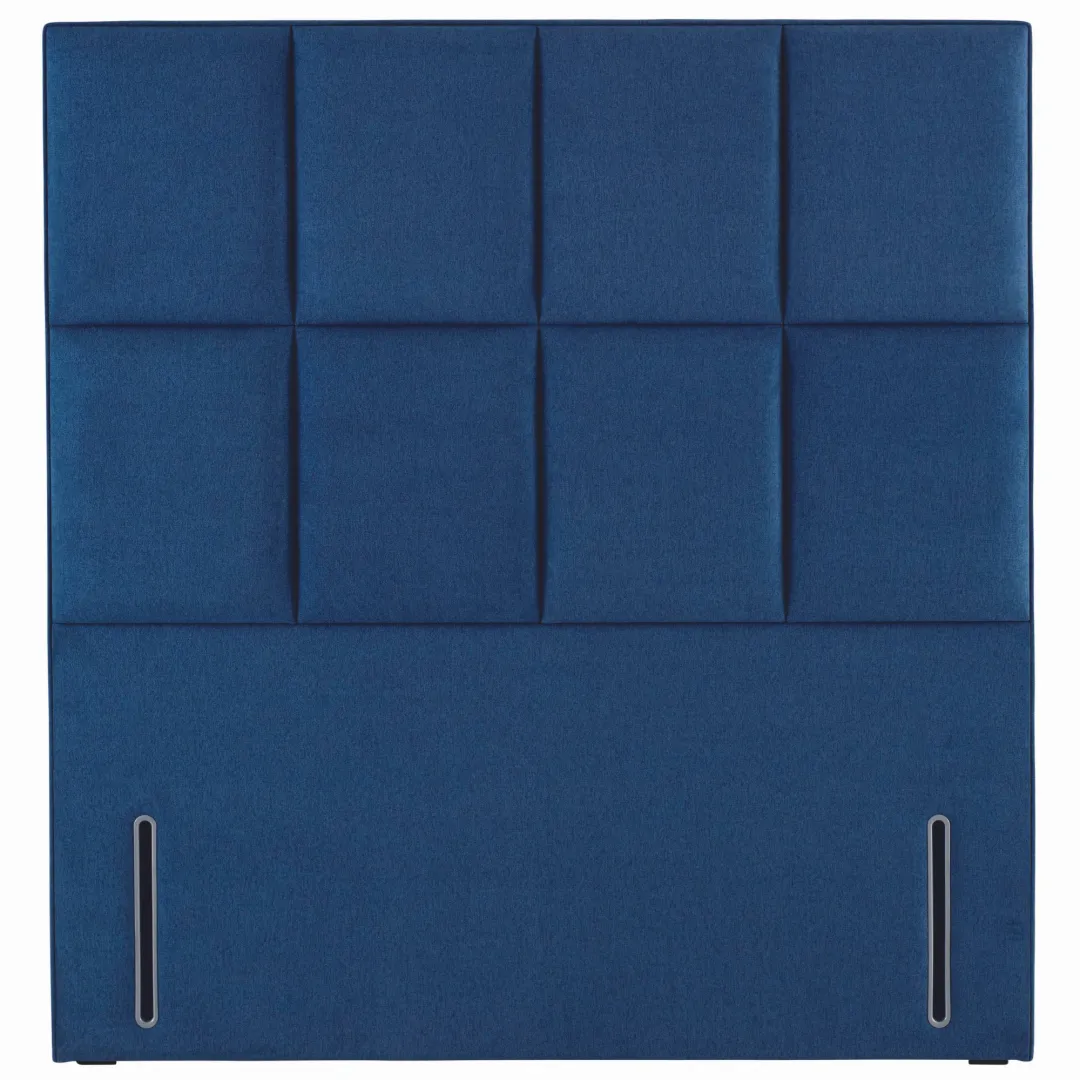 Euro Slim Victoria Headboard by Hypnos in Blue with Fixings