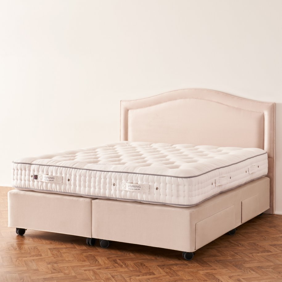 Vispring  Artemis Headboard with Regal Superb un-dressed Mattress