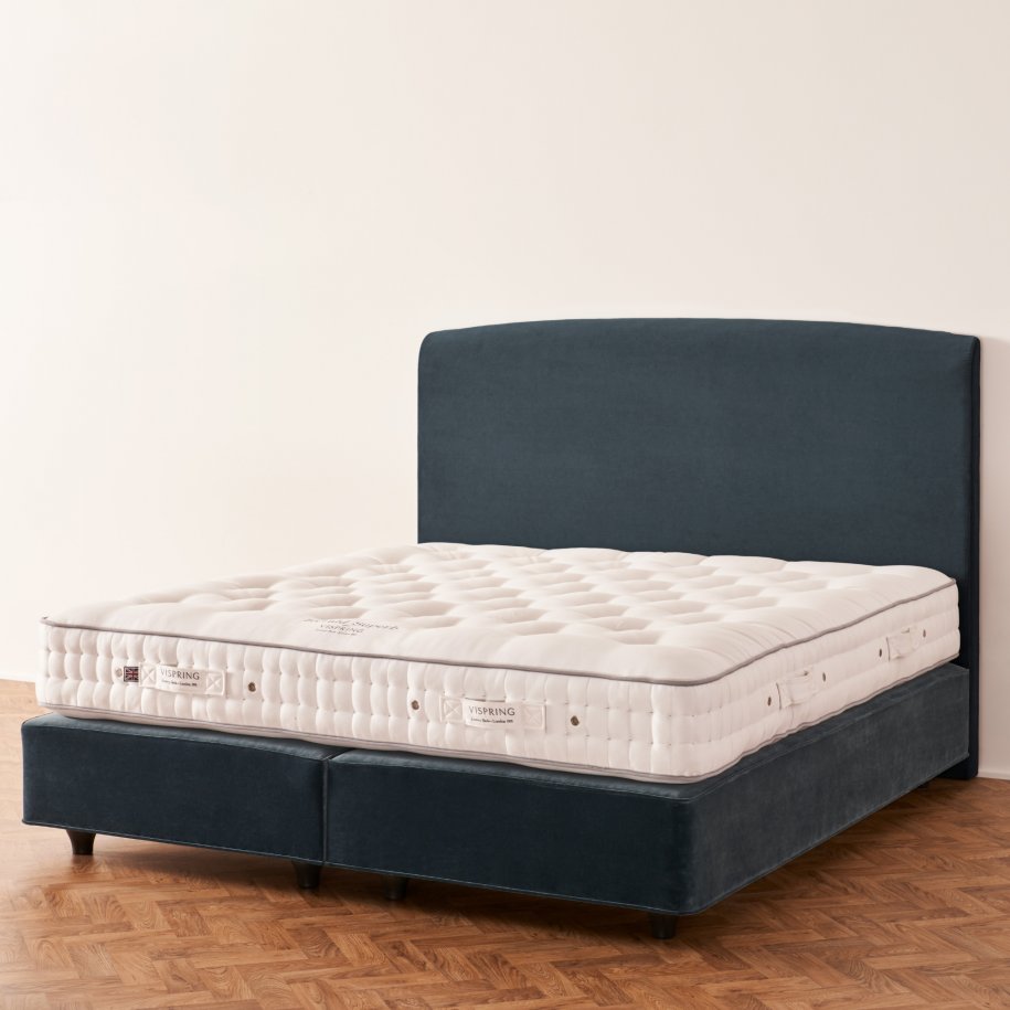 Vispring Elba Headboard with  Herald Superb un-dressed Mattress