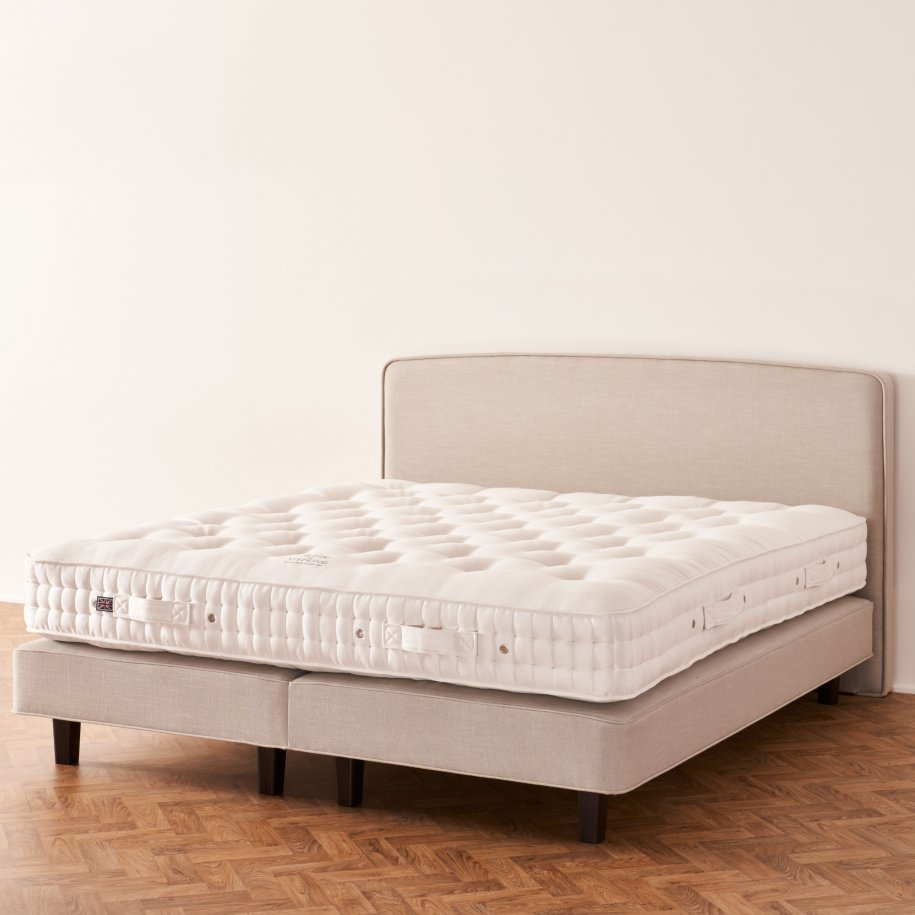 Vispring Elite un-dressed Mattess on Palladio Headboard