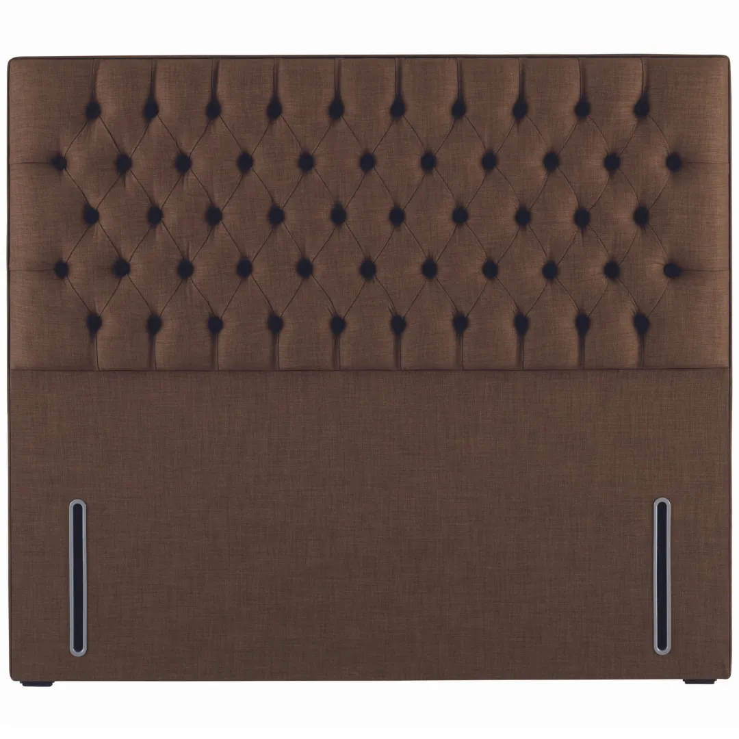 Euro slim Eleanor Headboard by Hypnos in Tan Brown