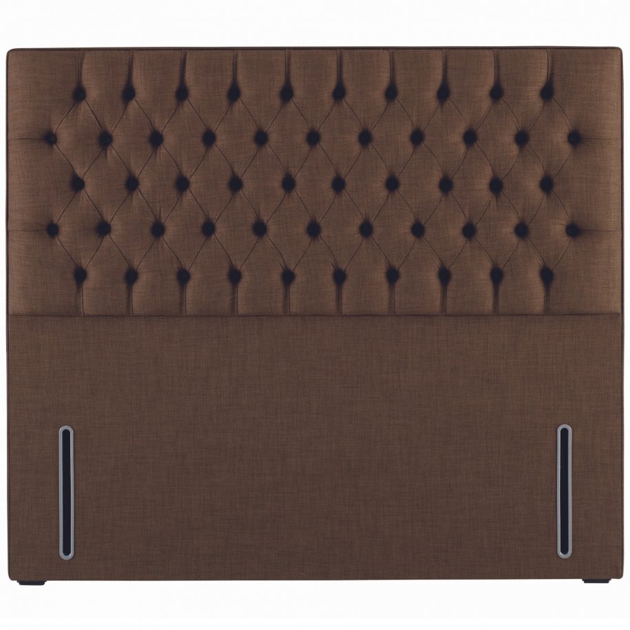 Euro slim Eleanor Headboard by Hypnos in Tan Brown