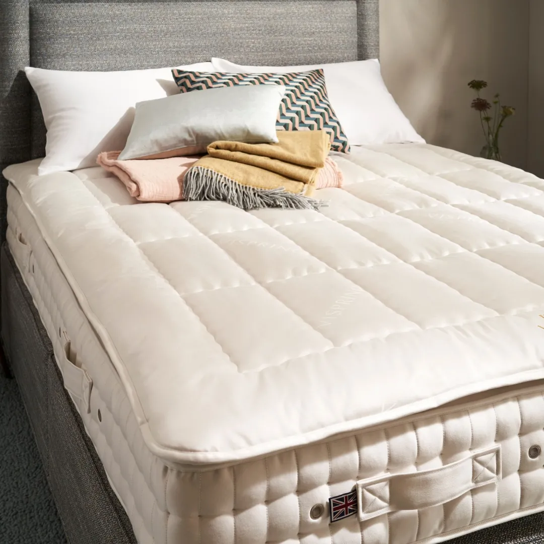 Vispring Heaven Mattress Topper on Baronet Superb Mattress