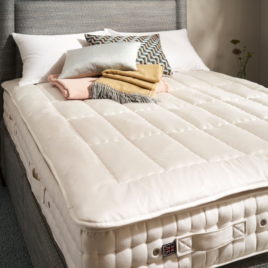 Vispring Heaven Mattress Topper on Baronet Superb Mattress
