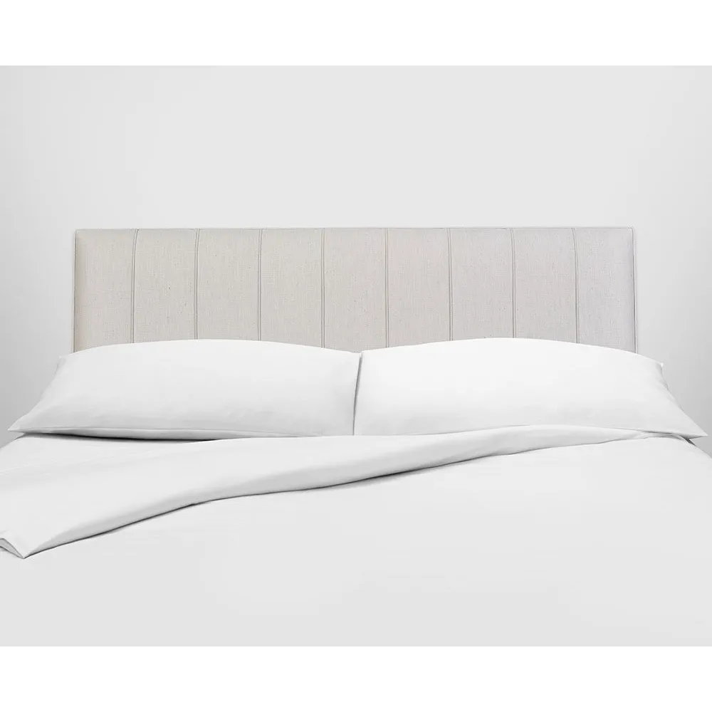 Vispring Hera Headboard with White Linen