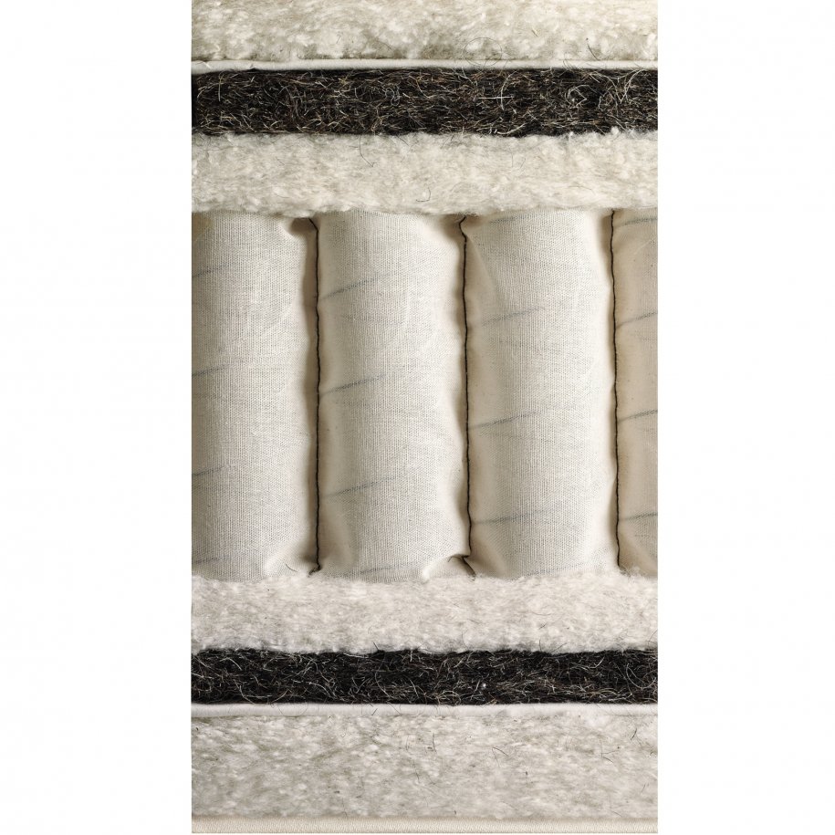 Vispring Vispring Herald Superb Mattress cross section showing fillings and pocket springs