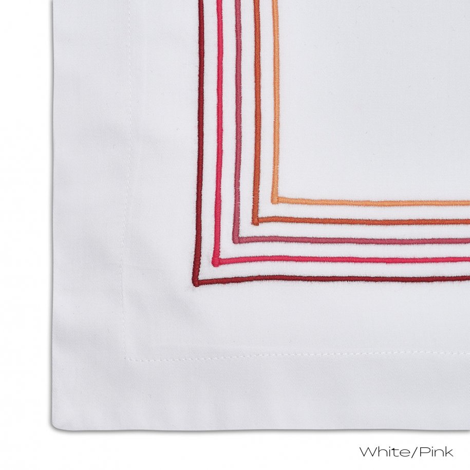 Empress Oxford Pillow Case detail White Pink