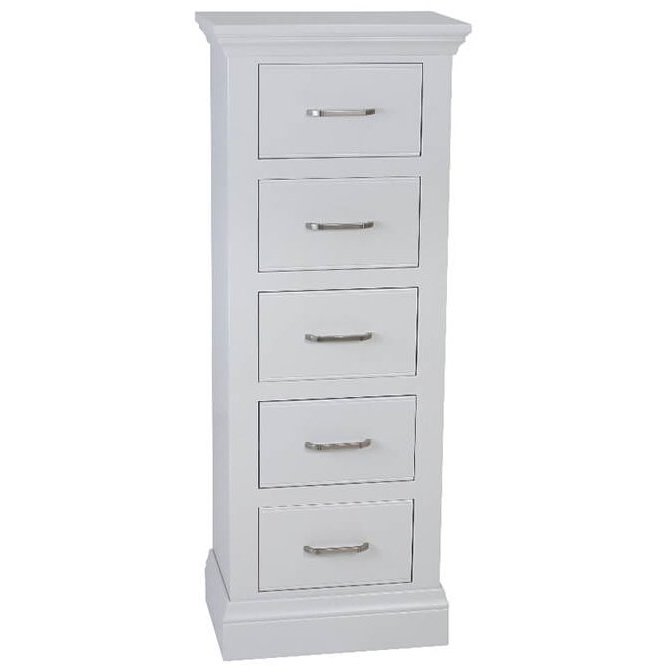 Hambledon Fully Painted Narrow Chest - 5 Drawer