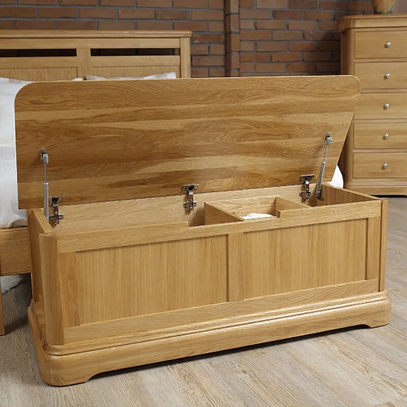 Lacoste Ottoman Blanket Chest Open View