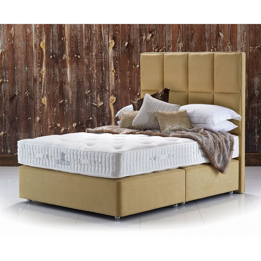 Maple Natural Superb Divan Bed with Victoria Headboard