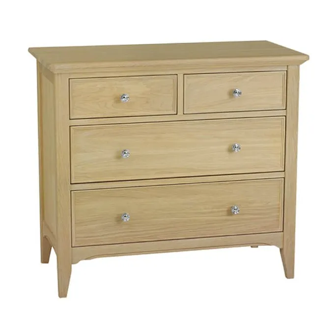New England Oak Chest of Drawers - 2+2 Drawer New England Oak Chest of Drawers - 2+2 Drawer