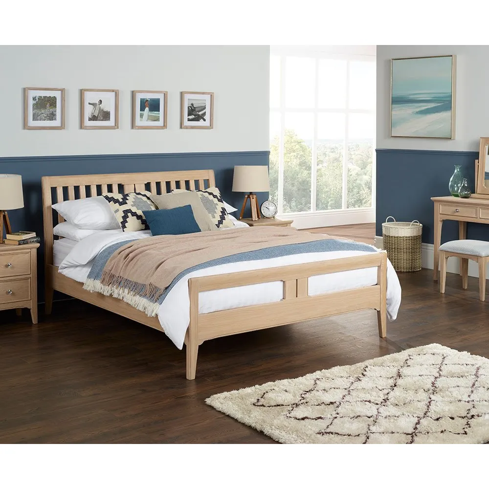 New England Slatted Bed Frame (High Foot End) New England Slatted Bed Frame (High Foot End)