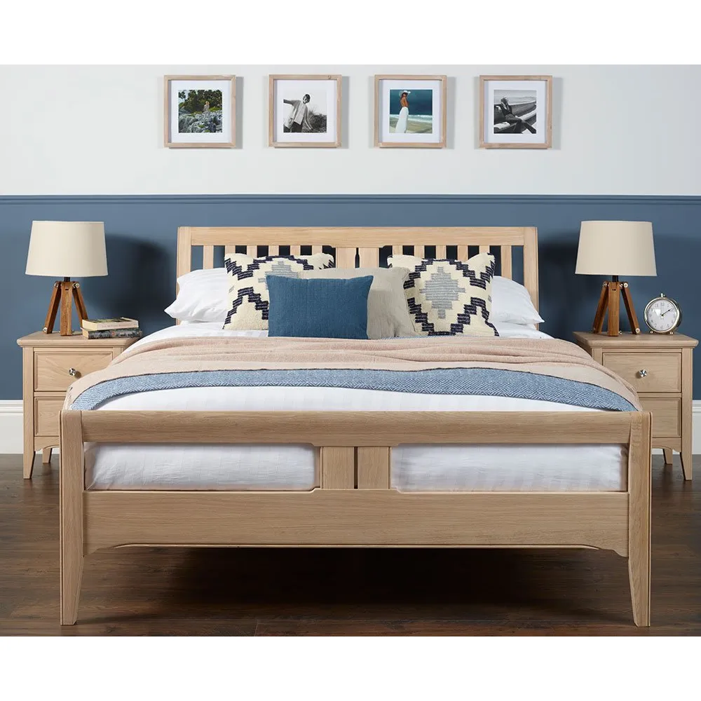 New England Slatted Bed Frame (High Foot End) New England Slatted Bed Frame (High Foot End)