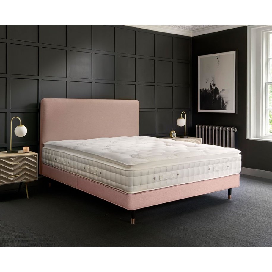 Shallow Platform Top Divan Base with Emily Headboard