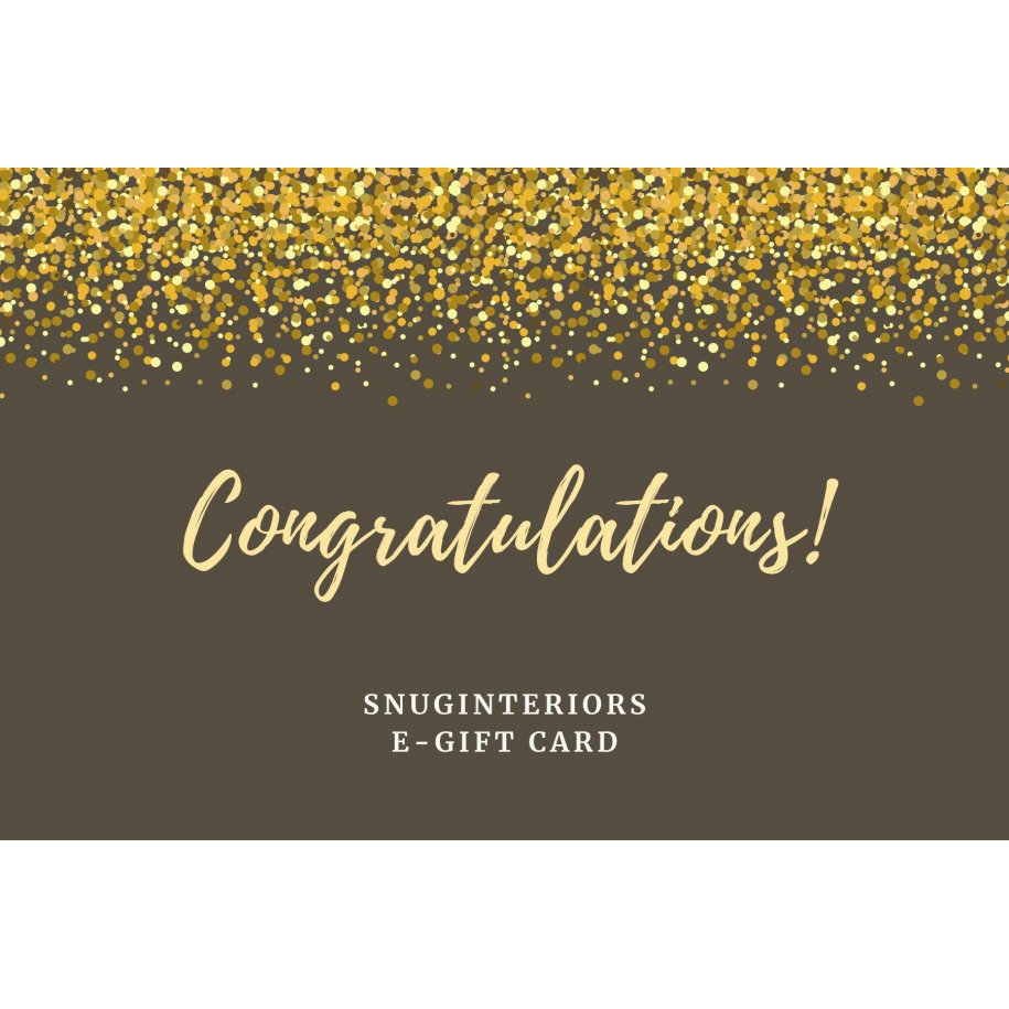 Congratulations E-Gift Card by snuginteriors