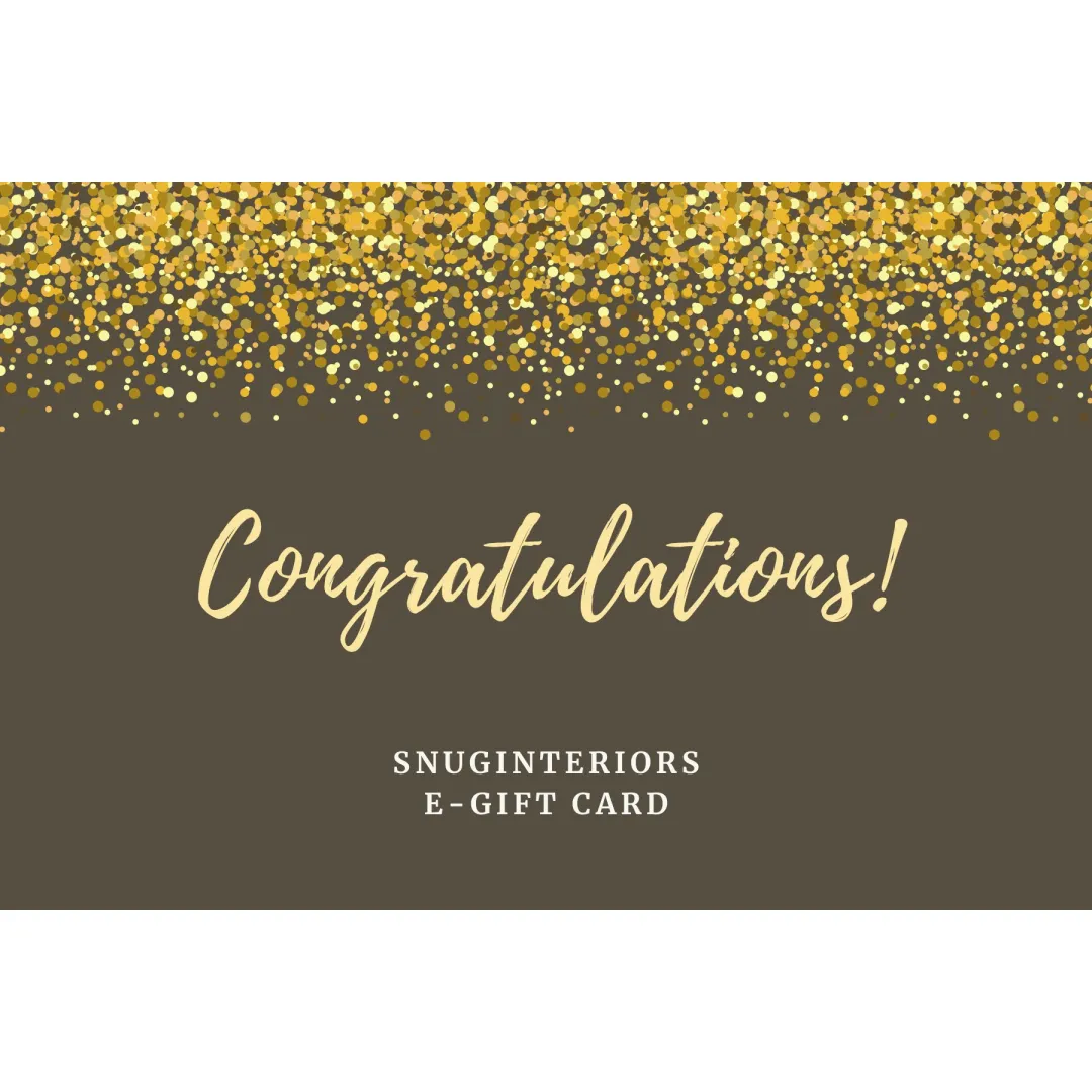 Congratulations E-Gift Card by snuginteriors