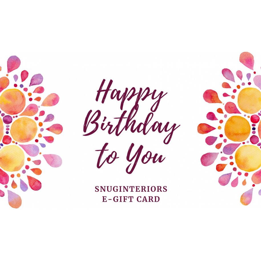 Happy Birthday E-Gift Card by snuginteriors