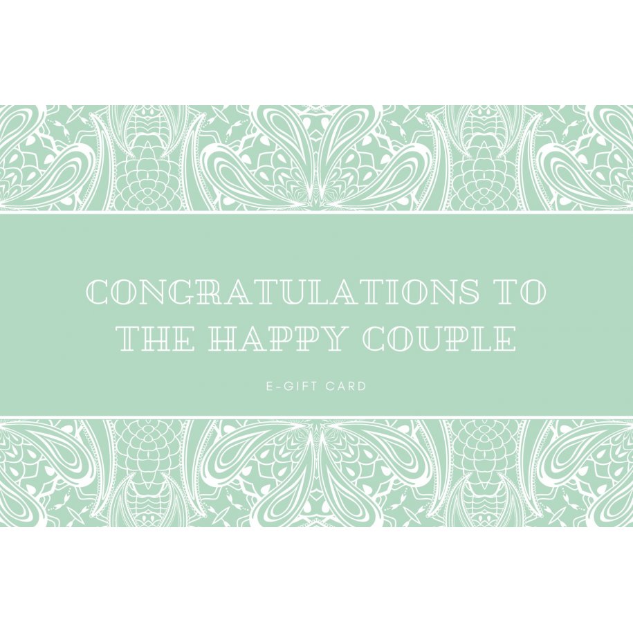 Wedding E-Gift Card by snuginteriors congratulating happy couple