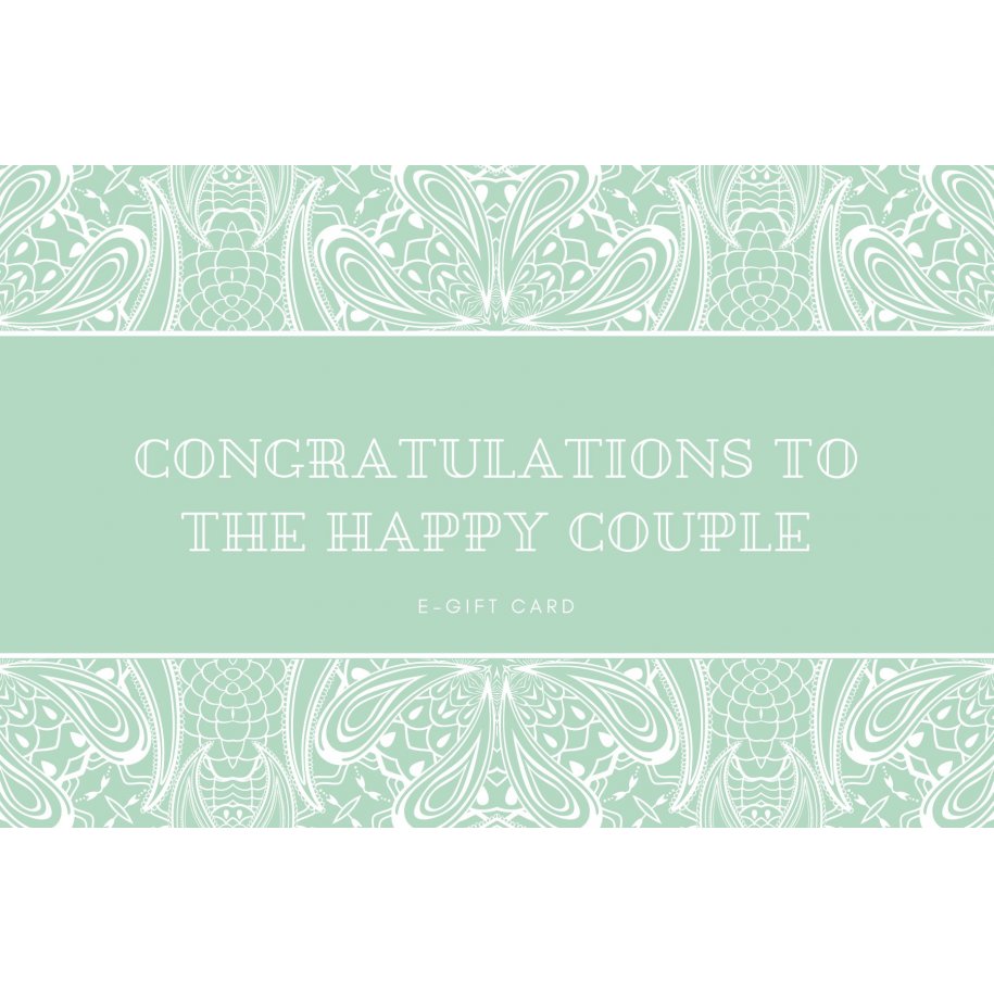 Wedding E-Gift Card by snuginteriors congratulating happy couple