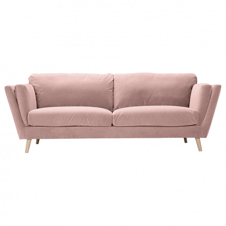 Sits Nova 3 Seater Velvet Powder Pink