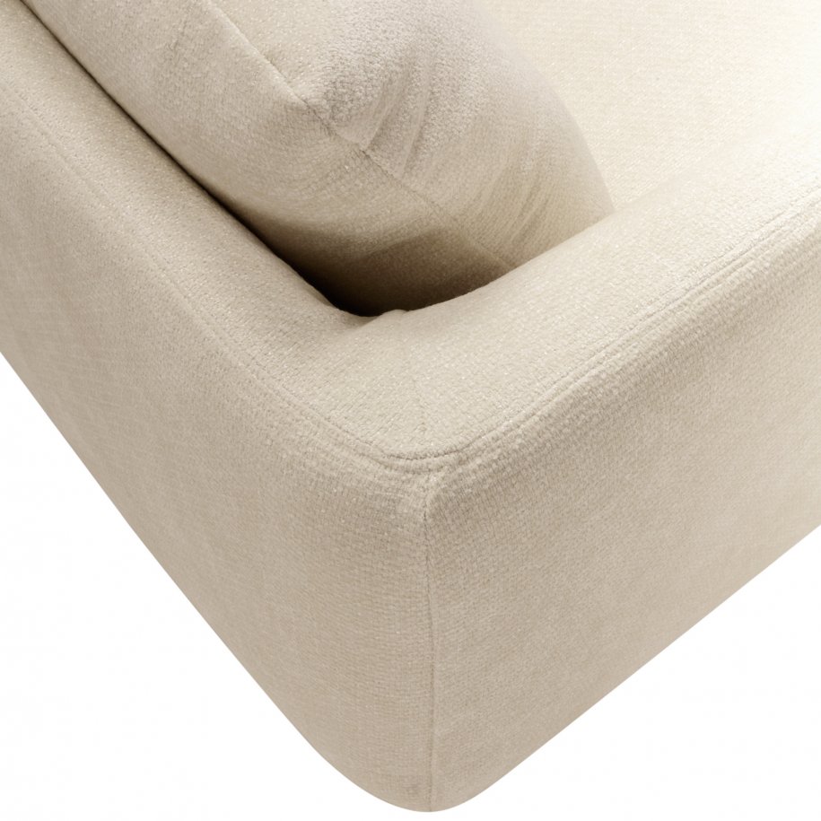 Sits Moa 3 Seater Bloom Cream close up arm
