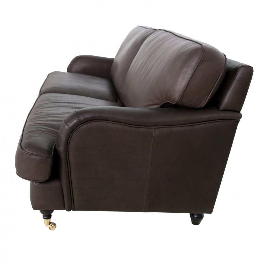 SITS HOWARD 3seater aniline dark brown Side View