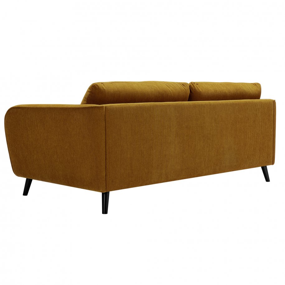 Polly 3 Seater Moss Mustard Back View