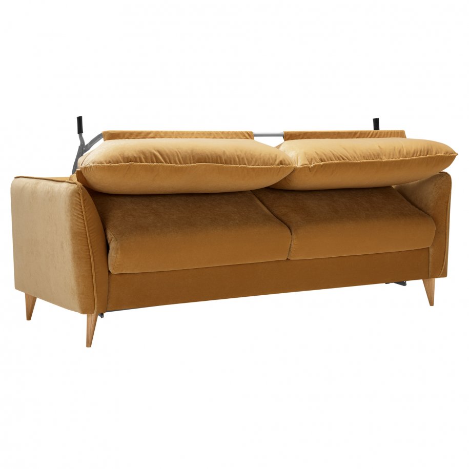 SITS LUCY 4seater sofa bed classic velvet caramel
