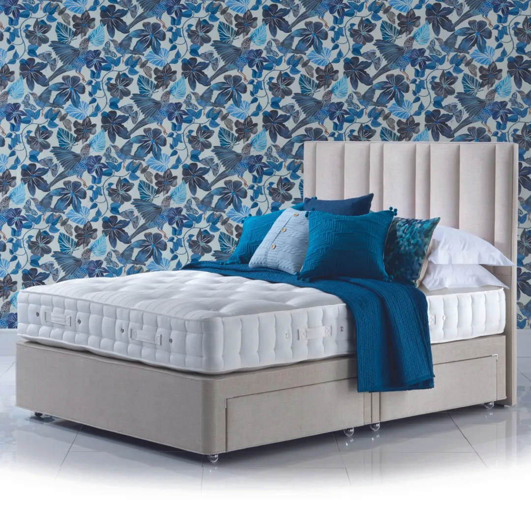 Deep Open Coil Sprung Deep Divan Base with Drawers
