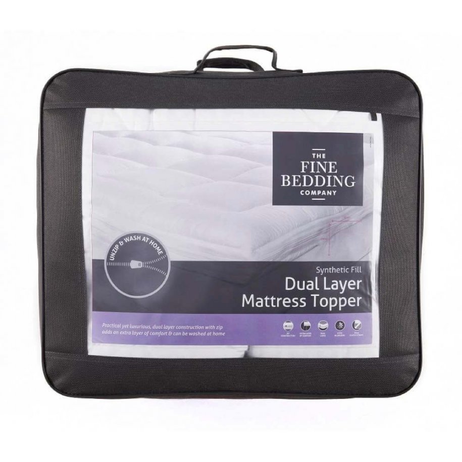 Dual Layer Mattress Topper by The Fine Bedding Company