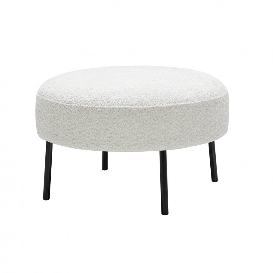 Sits Alex Round Footstool Poppy off White