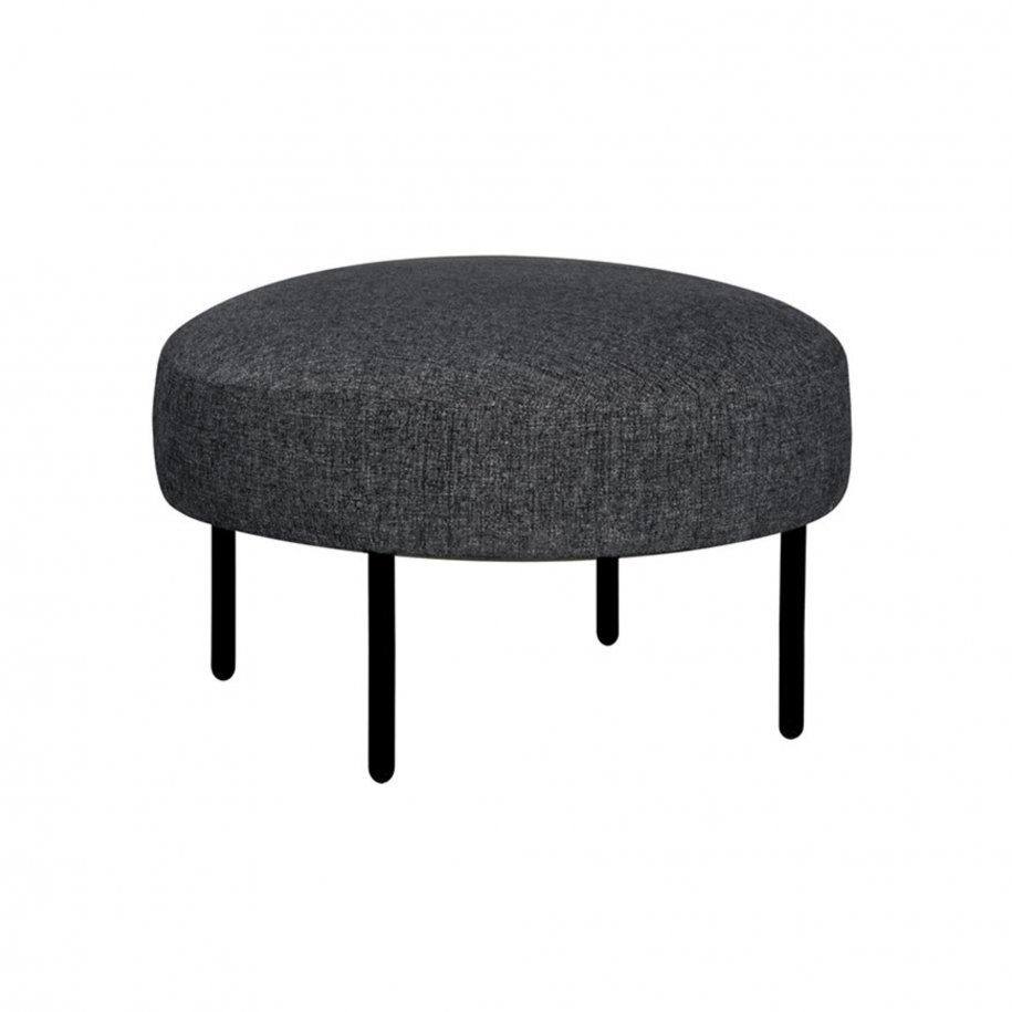 Sits Alex Round Footstool King Dark Blue