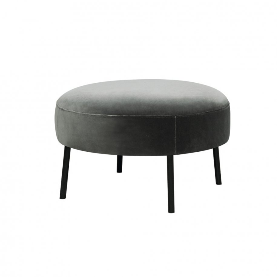 Sits Alex Round Footstool Lario Anthracite