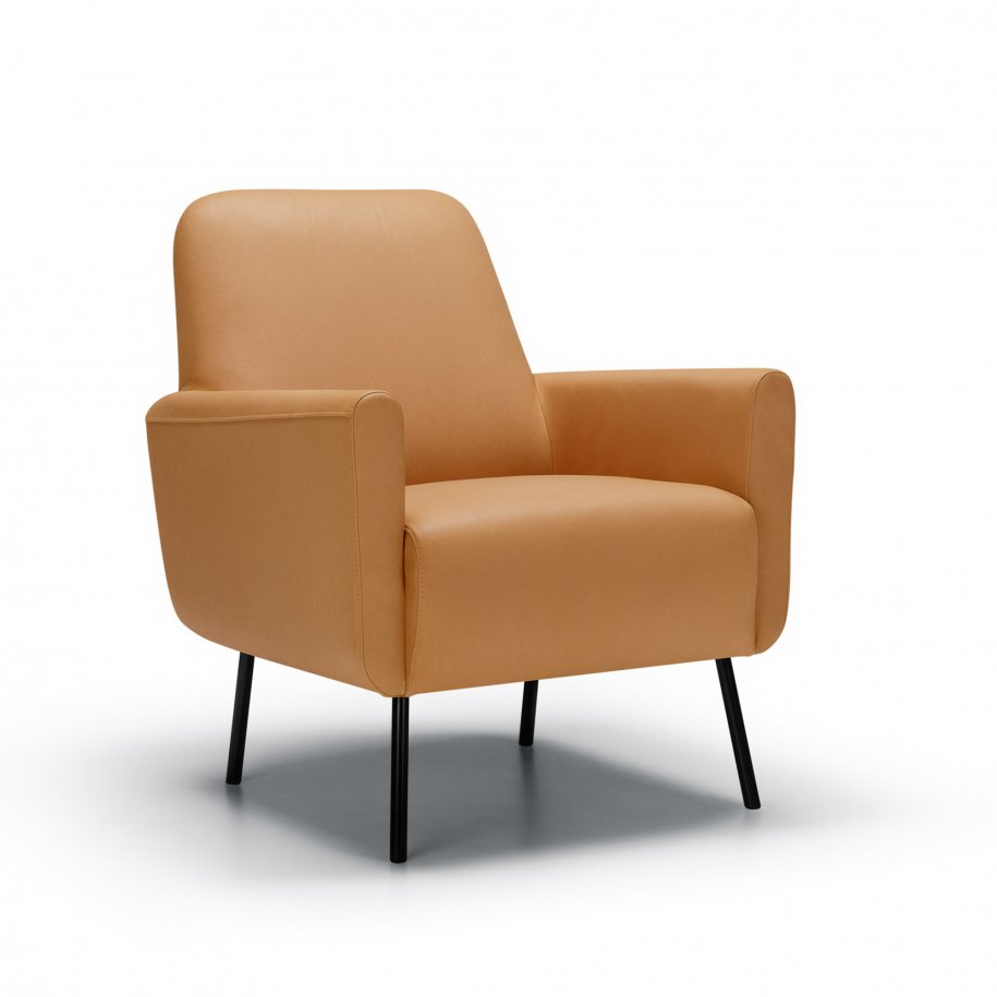 Sits Play Solo Armchair Aniline Latte side view