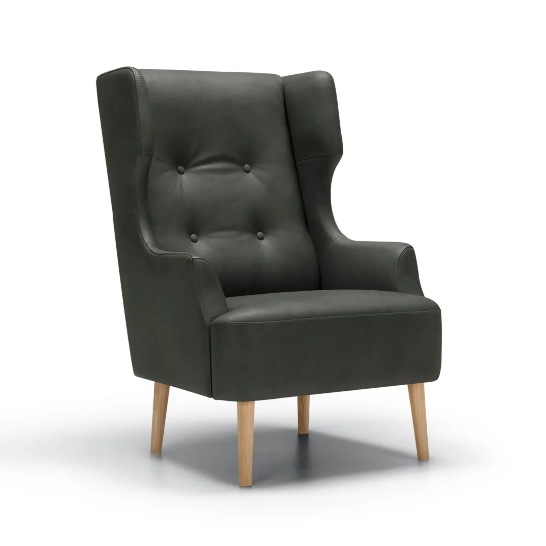 Sits Play Swing Armchair Aniline Grey