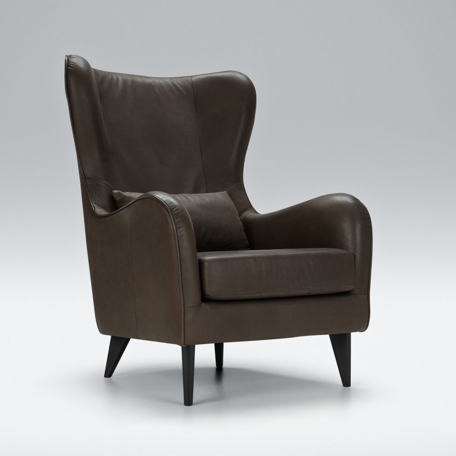 Sits Greta Armchair Aniline Dark Brown