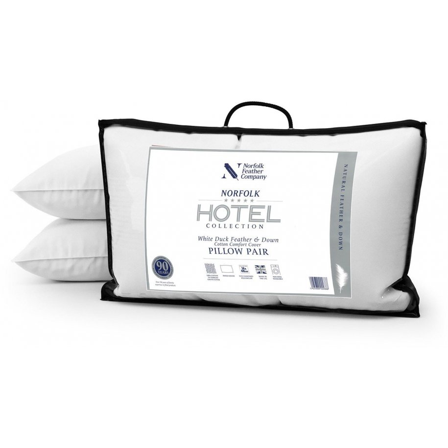 Norfolk Feather Company Norfolk 5* Hotel Duck Feather & Down Pillow Pair