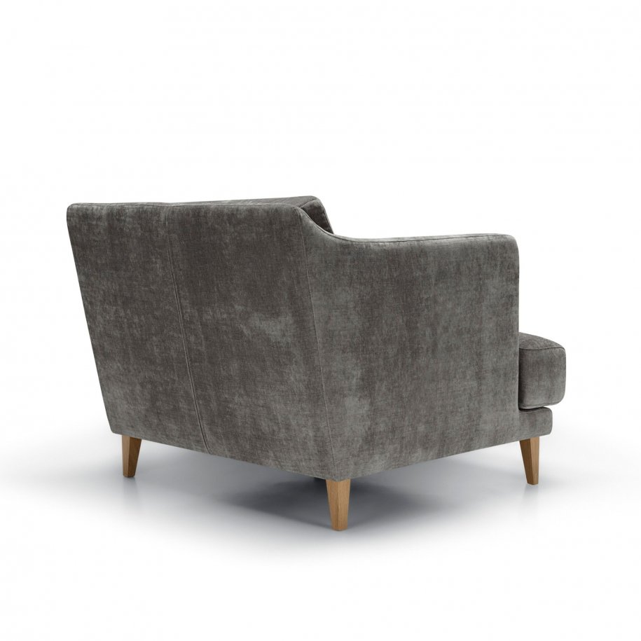 Sits Vera Armchair wildflower Light Grey back view