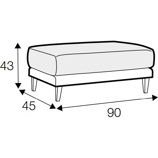 SITS SITS Vera Footstool Large