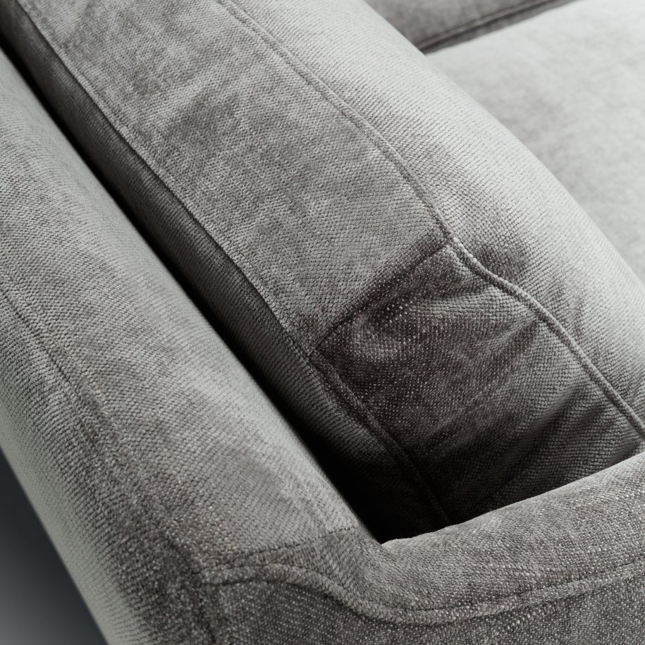 Vera 2 Seater wildflower grey cushion close up