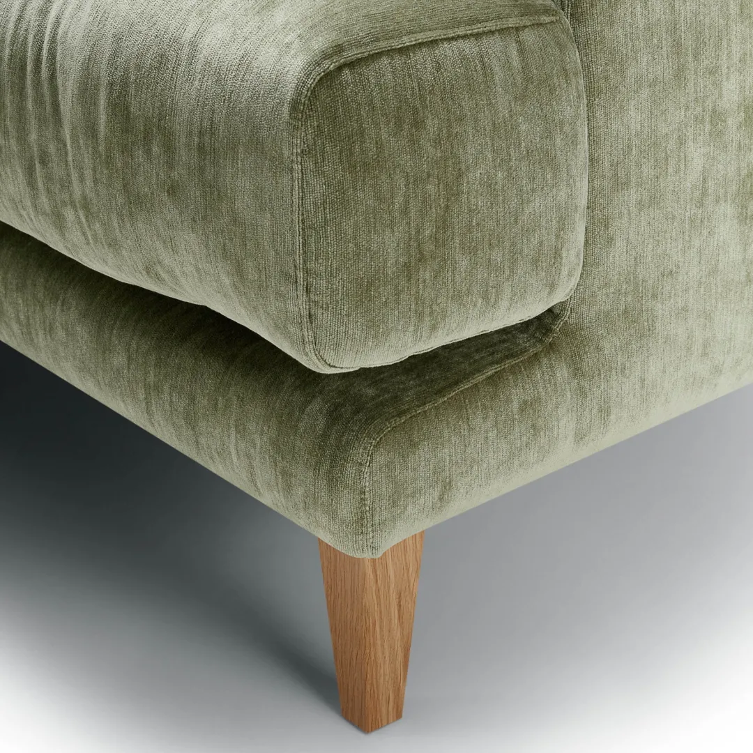 Vera Elyot Green Cushion Close Up